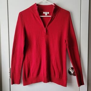 St Johns Bay Red Cotton Sweater